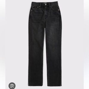 Abercrombie & Fitch The Slim Straight Ultra High Rise Jeans Size 30 Curve